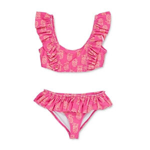 Sovereign Code Baby Girls Maui Pineapple Print Two-Piece Swimsuit Pink Size 18M